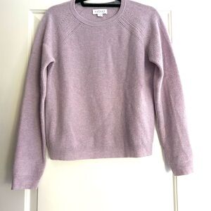 Velvet by Graham & Spencer Cashmere Crewneck Sweater in Lavender